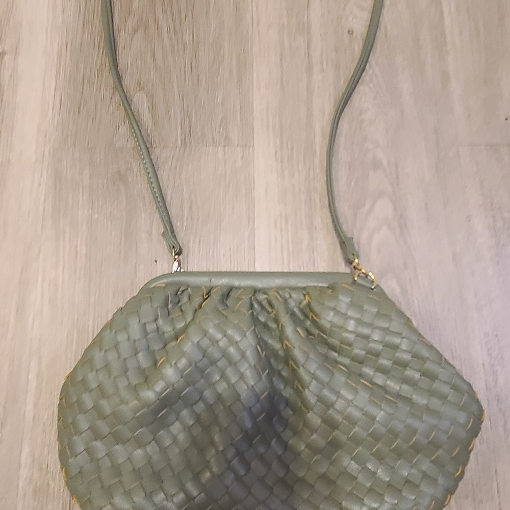 Urban Expressions Olive Woven Shoulder Bag